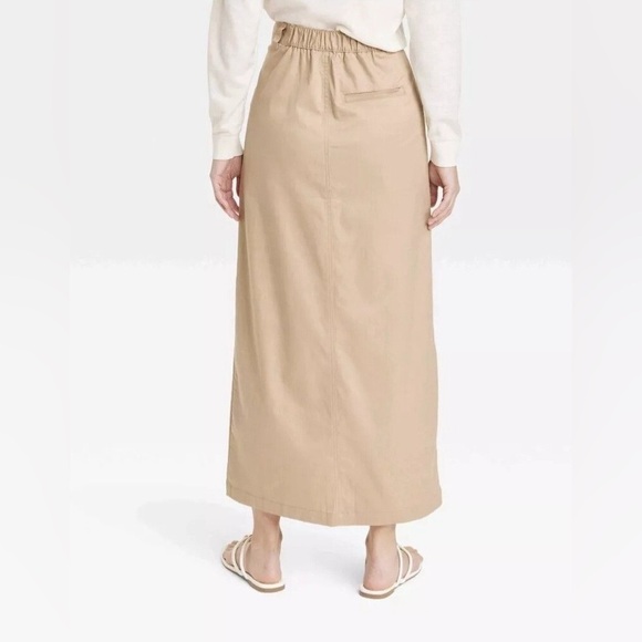 A New Day Utility Maxi Skirt Tan M - Picture 2 of 3